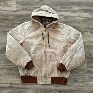 Vintage Carhartt JR106 Thermal Lined Hooded Jacket Size Large